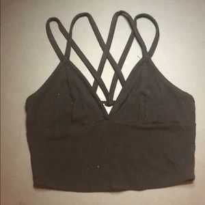 Black crop top